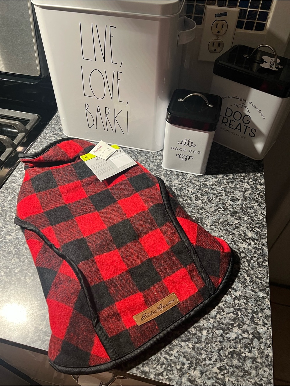 Eddie Bouer Pet Plaid Jacket